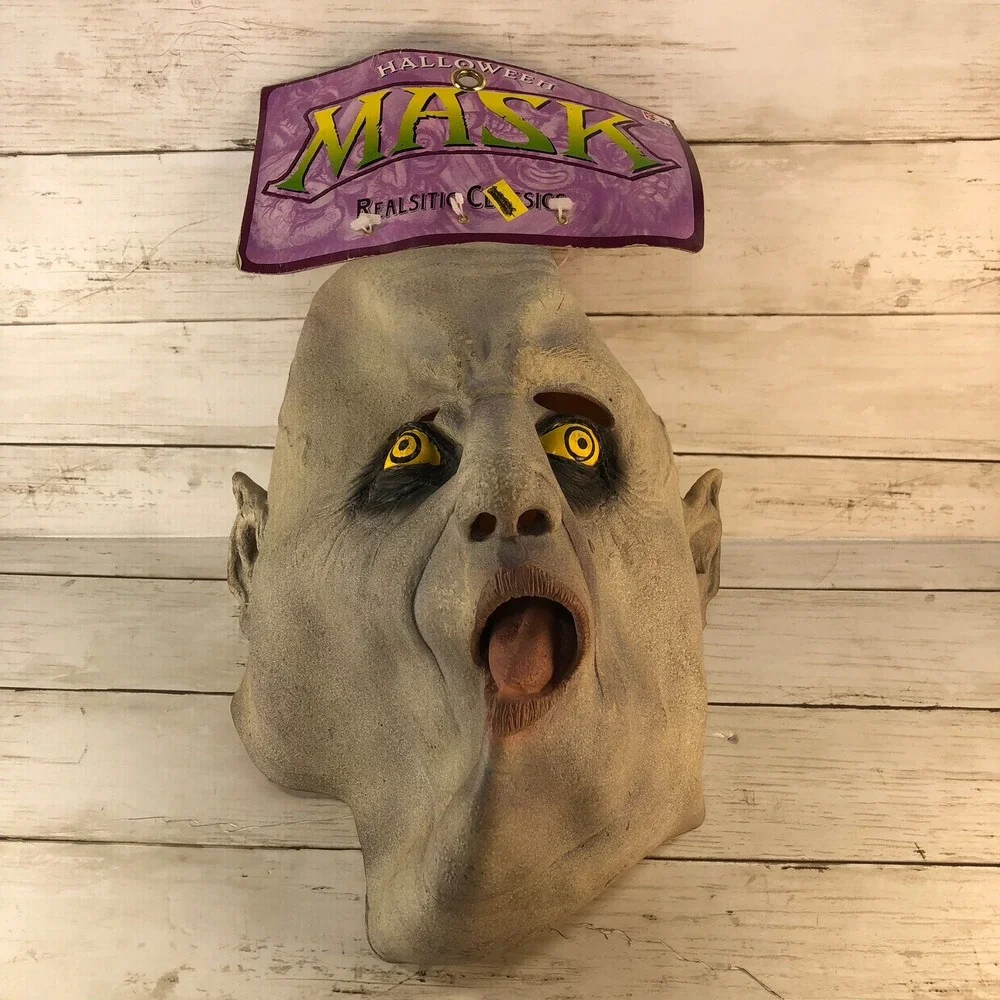 Vintage 2000 Paper Magic Group Realistic Classics Melting Face Halloween Mask